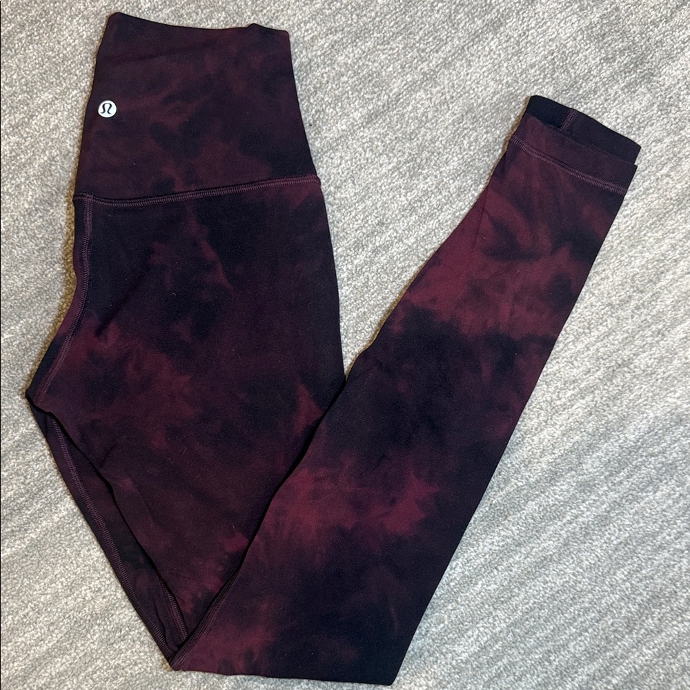 Lululemon Align High-Rise Pant 28” Diamond Dye Cassis Black Size 4
